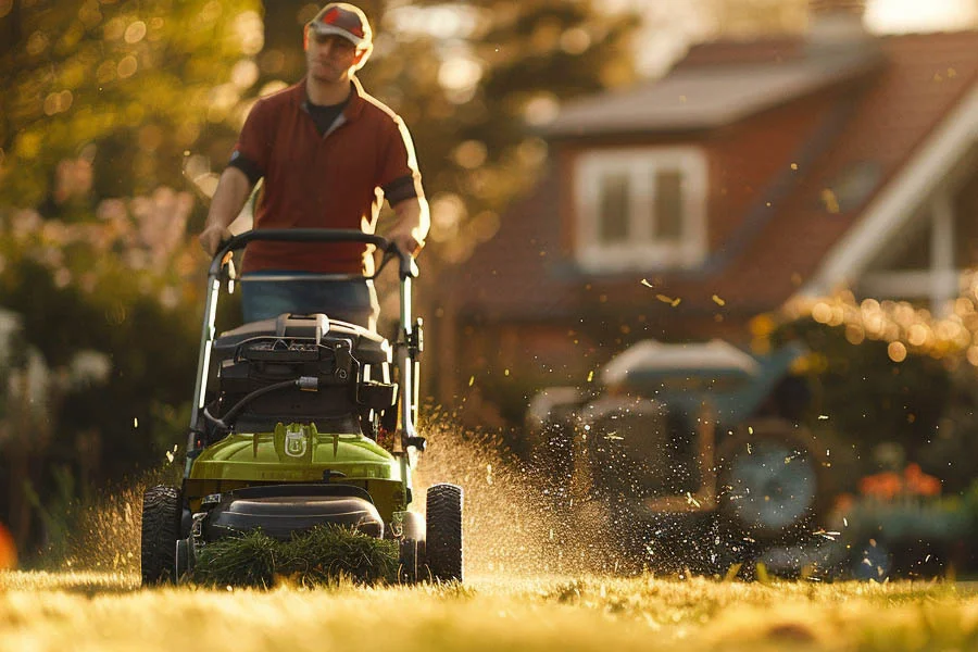 small battery operated lawn mowers